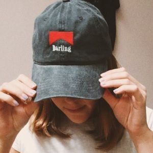 Brandy Melville “Darling” Baseball Cap - Navy